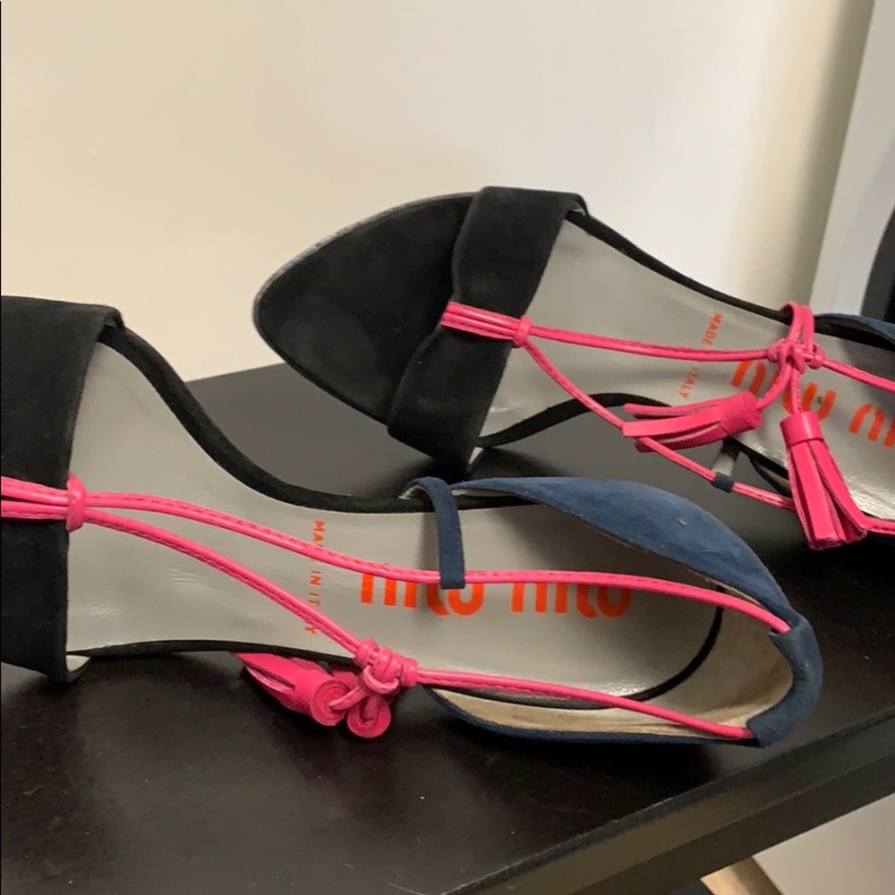 Miu Miu peep toe shoes size 37 - Picture 5 of 8